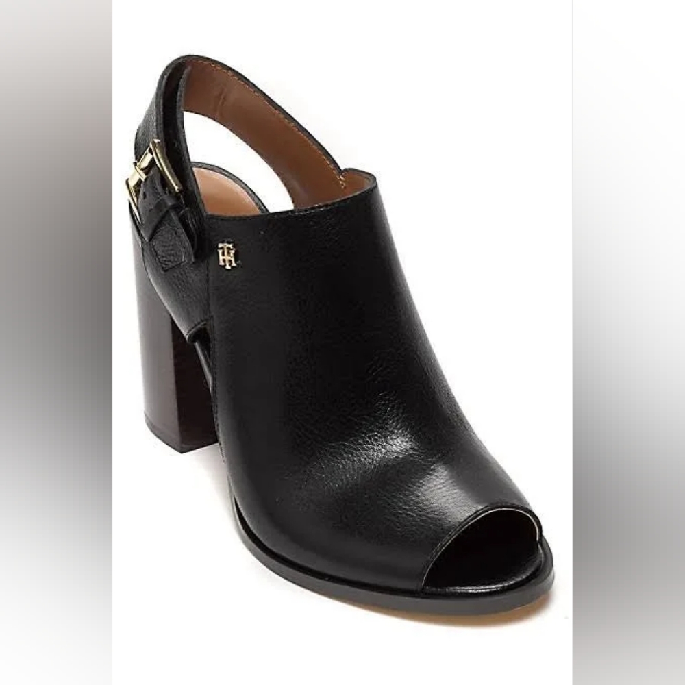Tommy Hilfiger Peppy black leather sandal